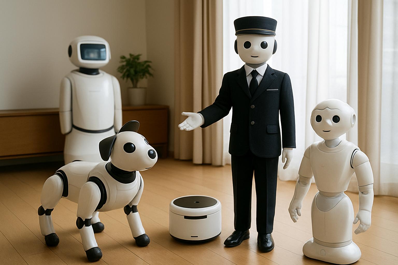 японские роботы. Сервисные и бытовые роботы: от собак до роботов-портье